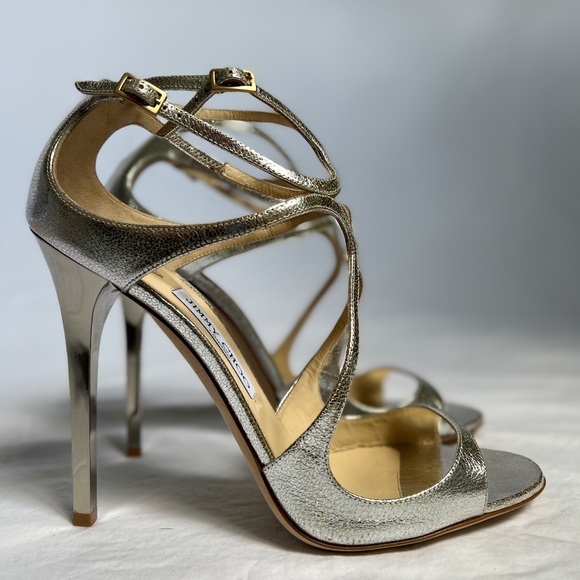 JIMMY CHOO Lance 100 mm in Champagne EU 42 (US 12) - Picture 5 of 7